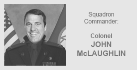 Squadron Commander: Col. John McLaughlin